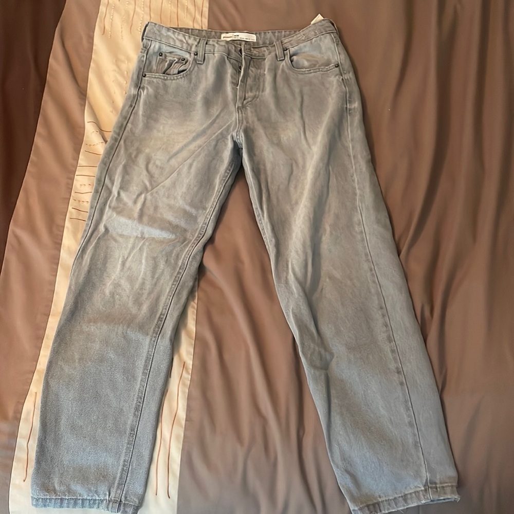 Stradivarius grey mom jeans!